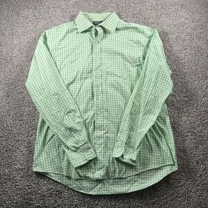 Vintage Polo Ralph‎ Lauren Shirt Mens 17.5 XL Green Check Regent Classic Preppy
